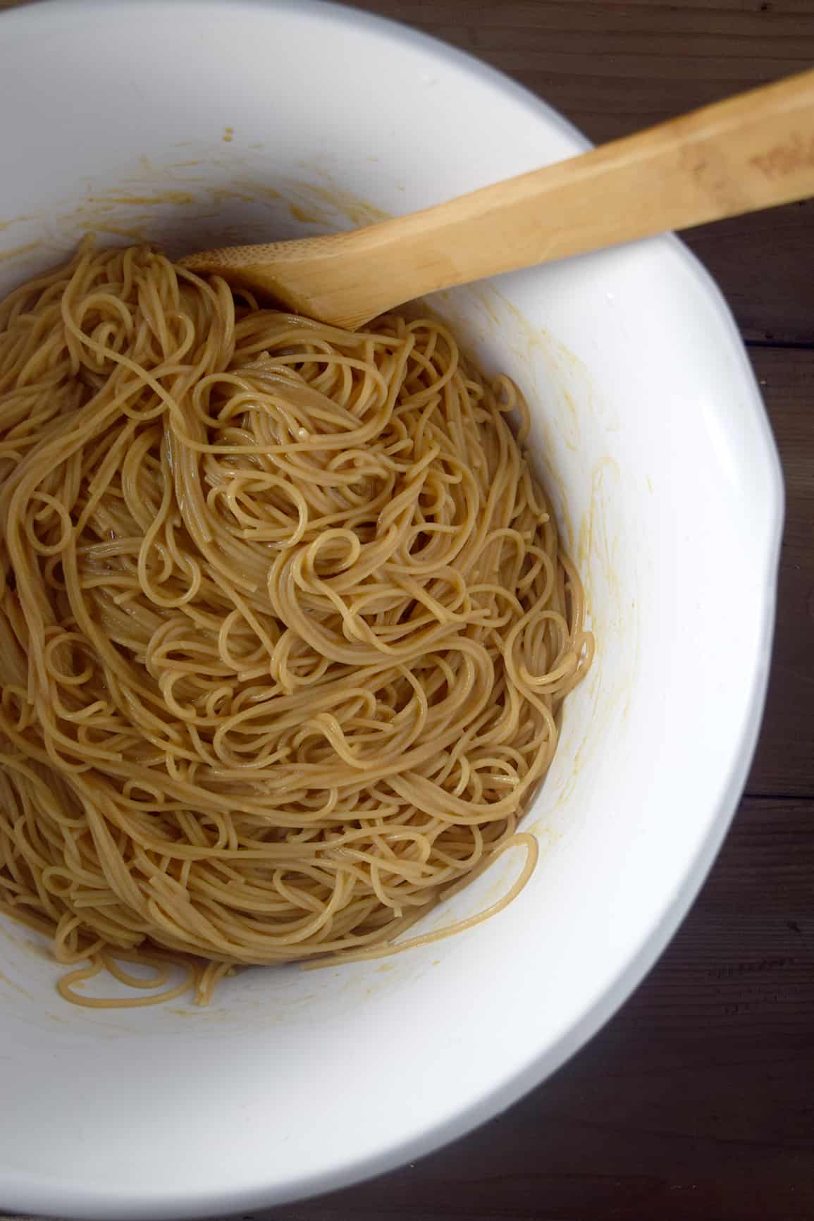 Spicy Thai Peanut Spaghetti