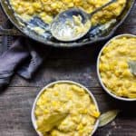 Homemade Vegan Creamed Corn in bowls