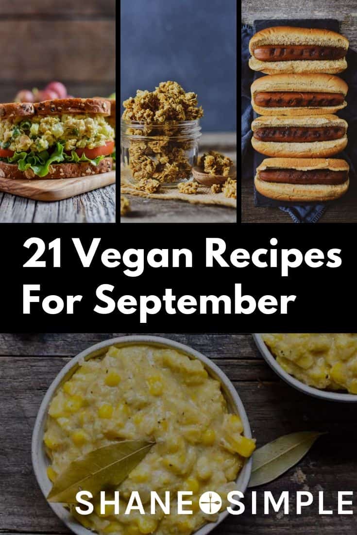 21 vegan recipes for september pinterest banner