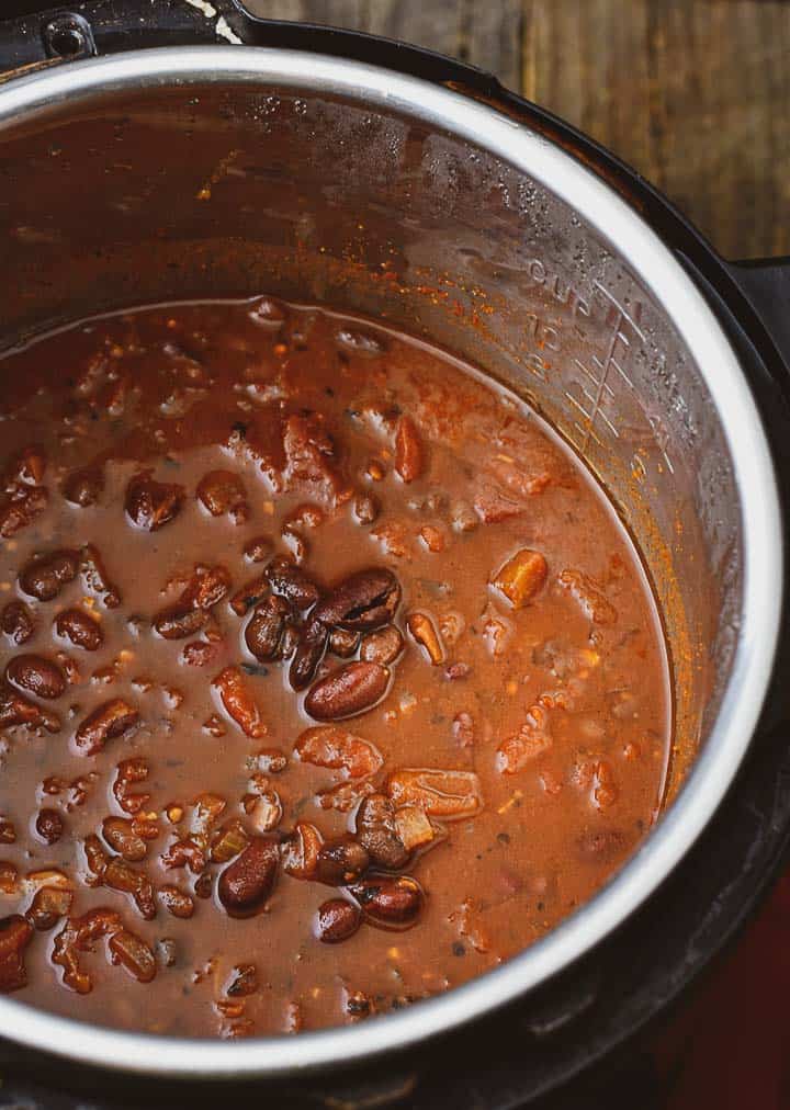 Chili in an Instant Pot.