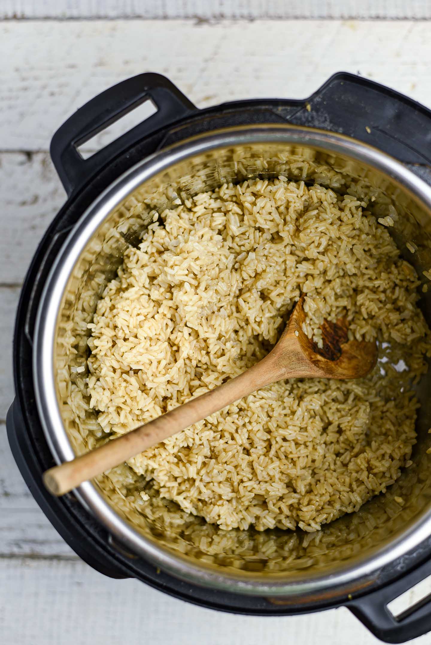 Instant brown rice is so easy to make, delicious, and a perfect hands off recipe.