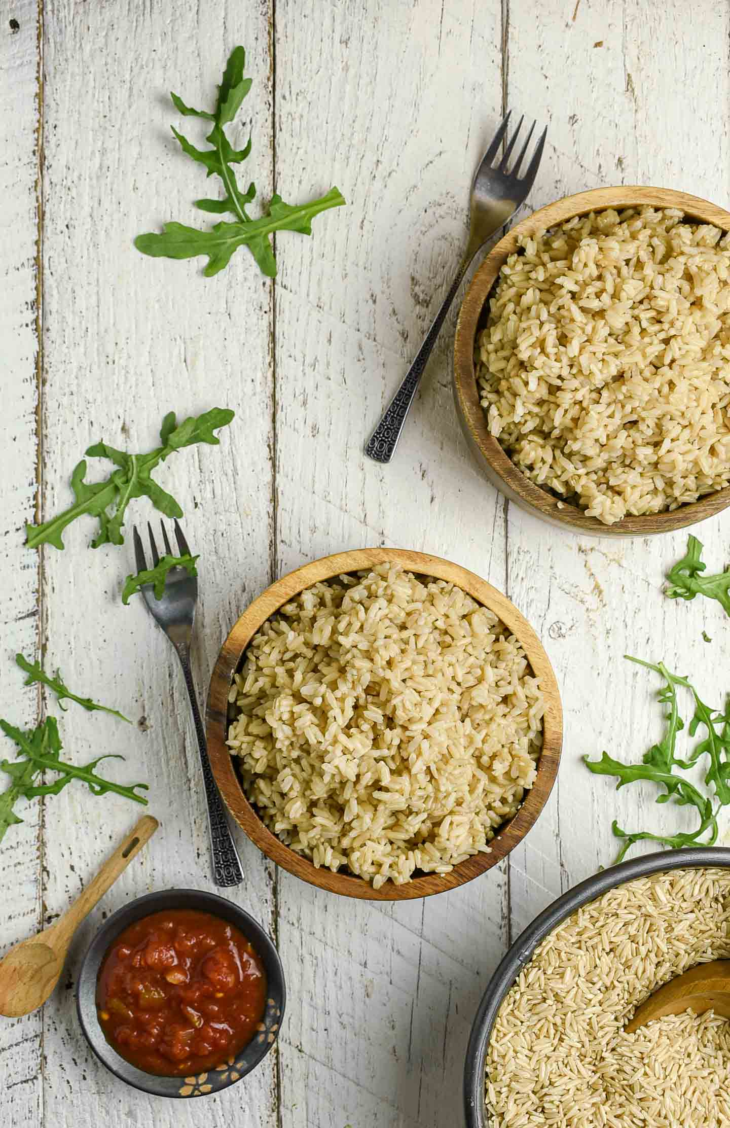 Instant brown rice is so easy to make, delicious, and a perfect hands off recipe.