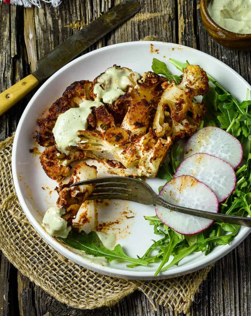 Blackened Roasted Cauliflower Steaks (Vegan) Shane & Simple