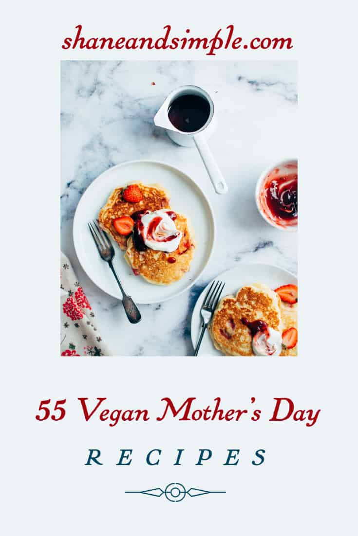 vegan mother's day recipe pinterest banner.