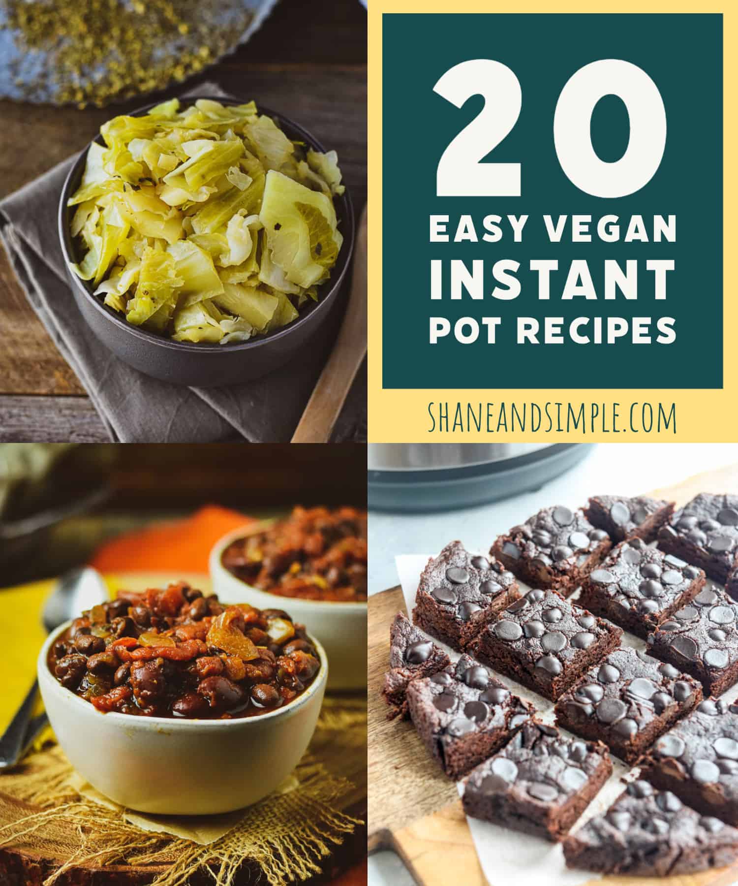 20 easy vegan instant pot recipes.
