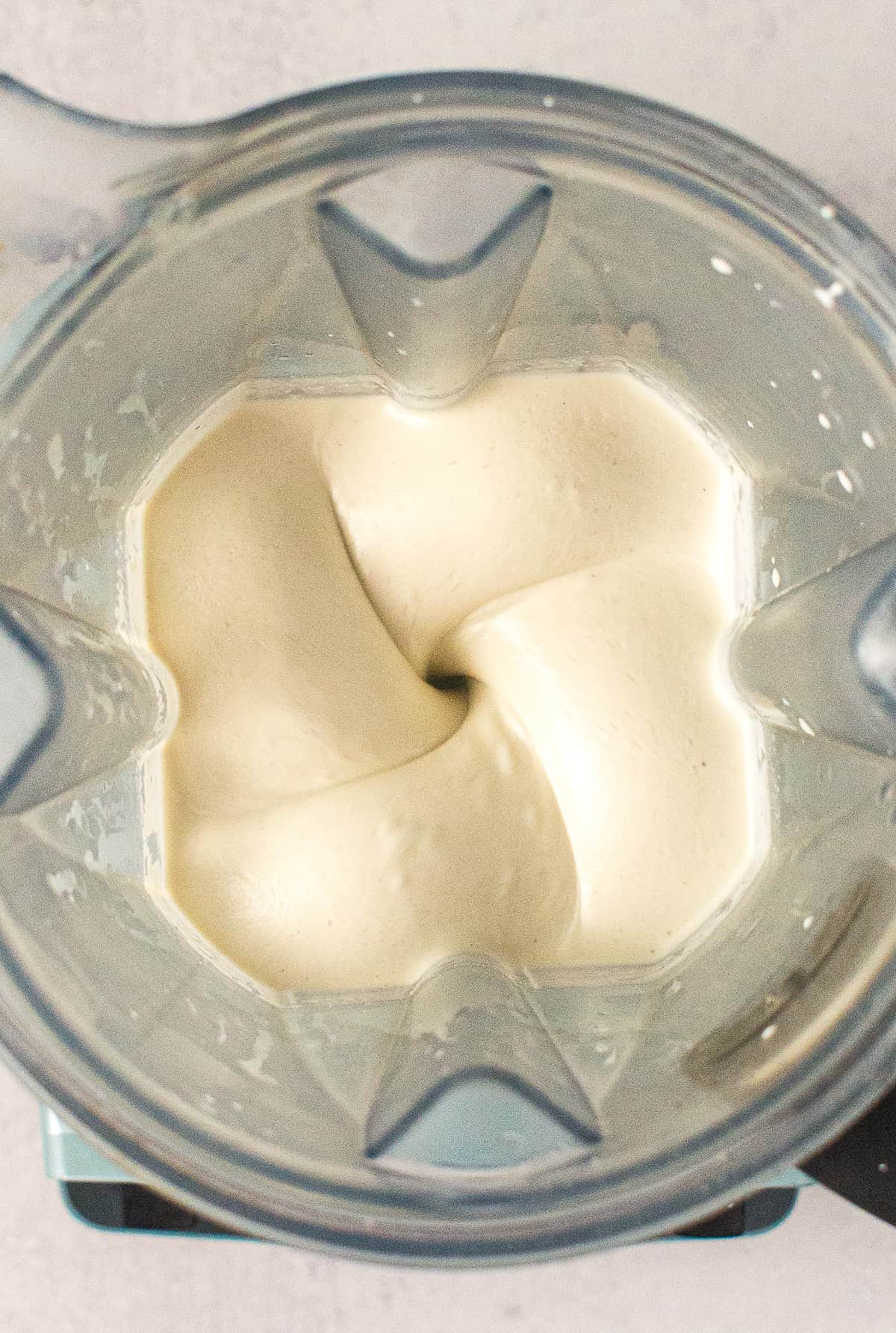 cashew cream in a blender