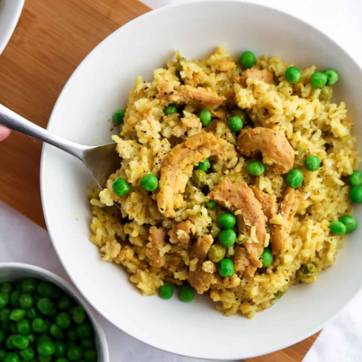 vegan chicken and rice