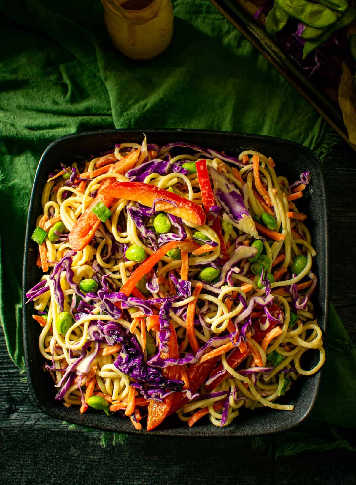 thai noodle salad in bowl