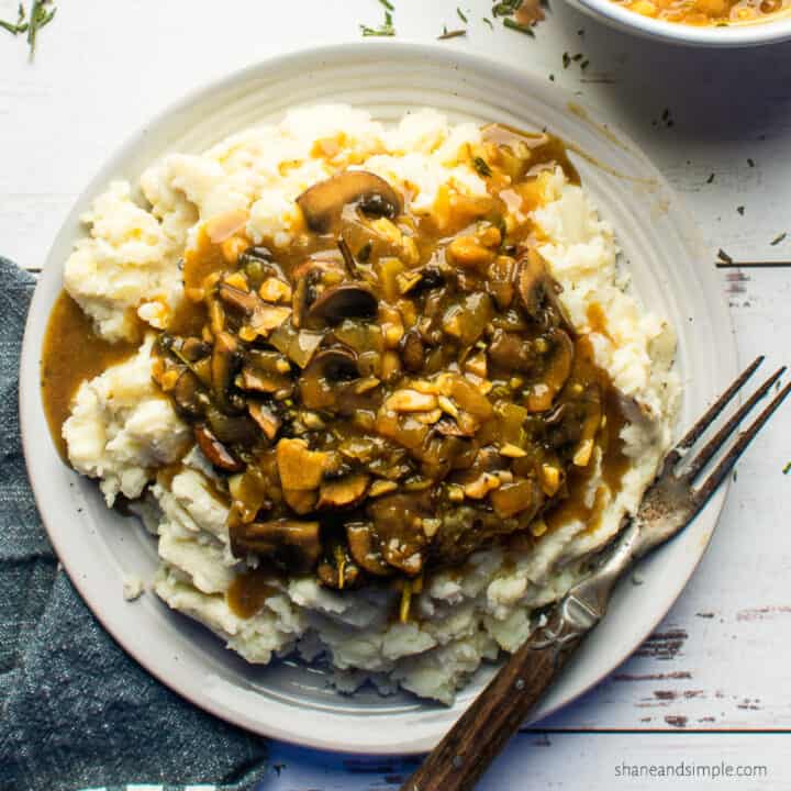 Vegan Mushroom Gravy - Shane & Simple