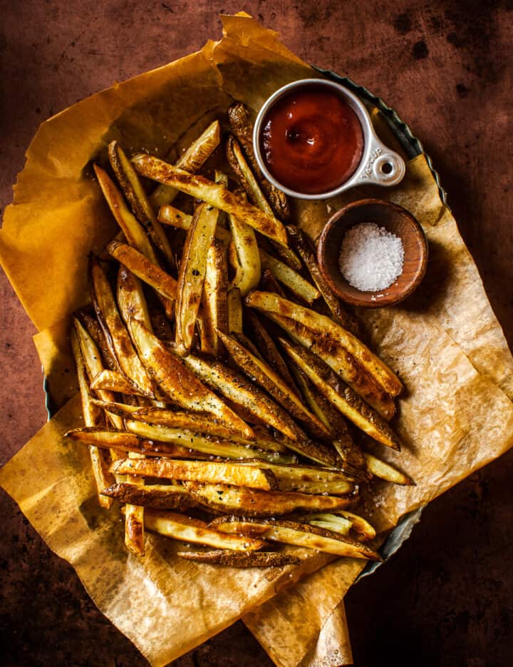 Crispy Homemade Baked French Fries (Oilfree) Shane & Simple