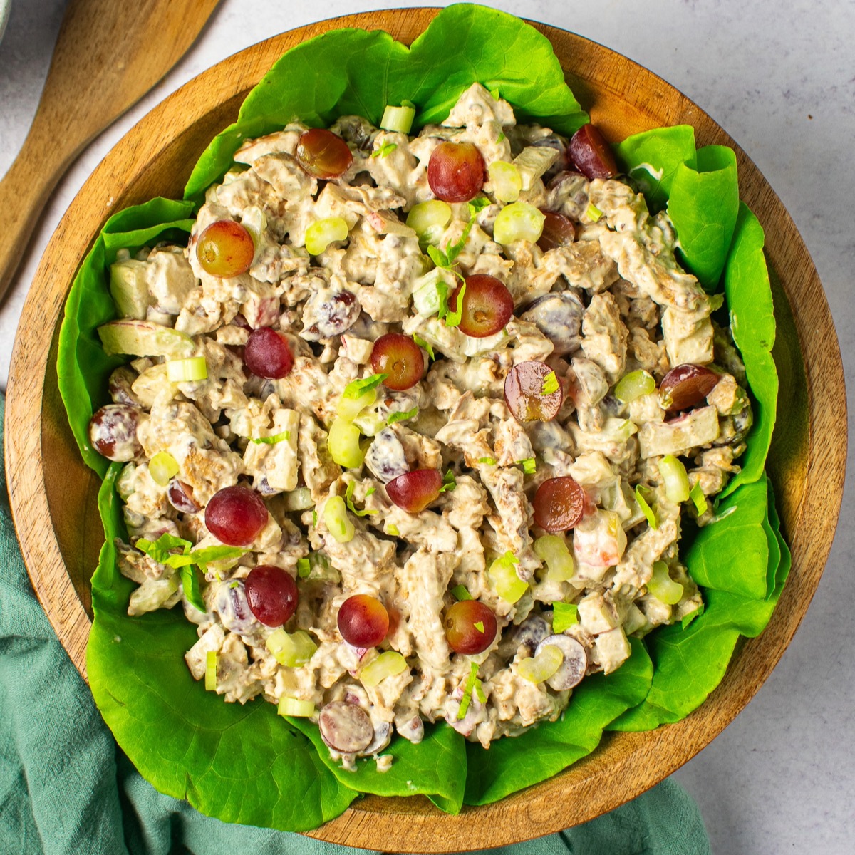 The Best Vegan Chicken Waldorf Salad Recipe - Shane & Simple