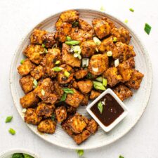 Crispy Air Fryer Tofu Nuggets with Sticky BBQ Maple Glaze-image